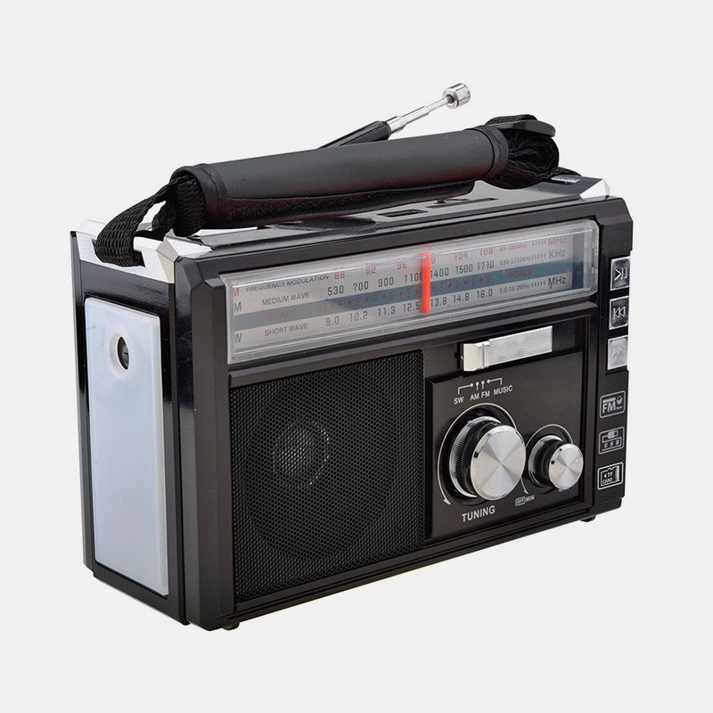Аккумуляторный фонарь-радио с проигрывателем MP3