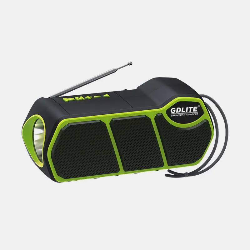 Аккумуляторный фонарь-радио MP3 с Bluetooth и повербанком