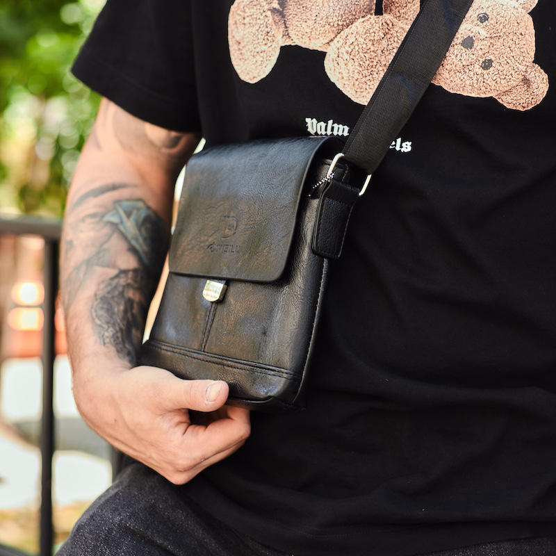 Мужская сумка-барсетка через плечо DS001
