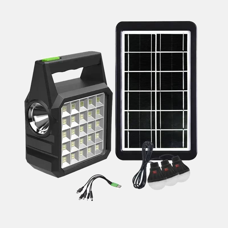 Автономная система освещения и зарядки мобильных устройств ES002 с солнечной панелью