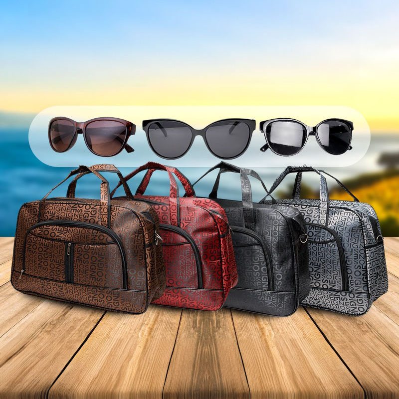 Дорожная сумка MH001 + Брендовые женские солнцезащитные очки CR001