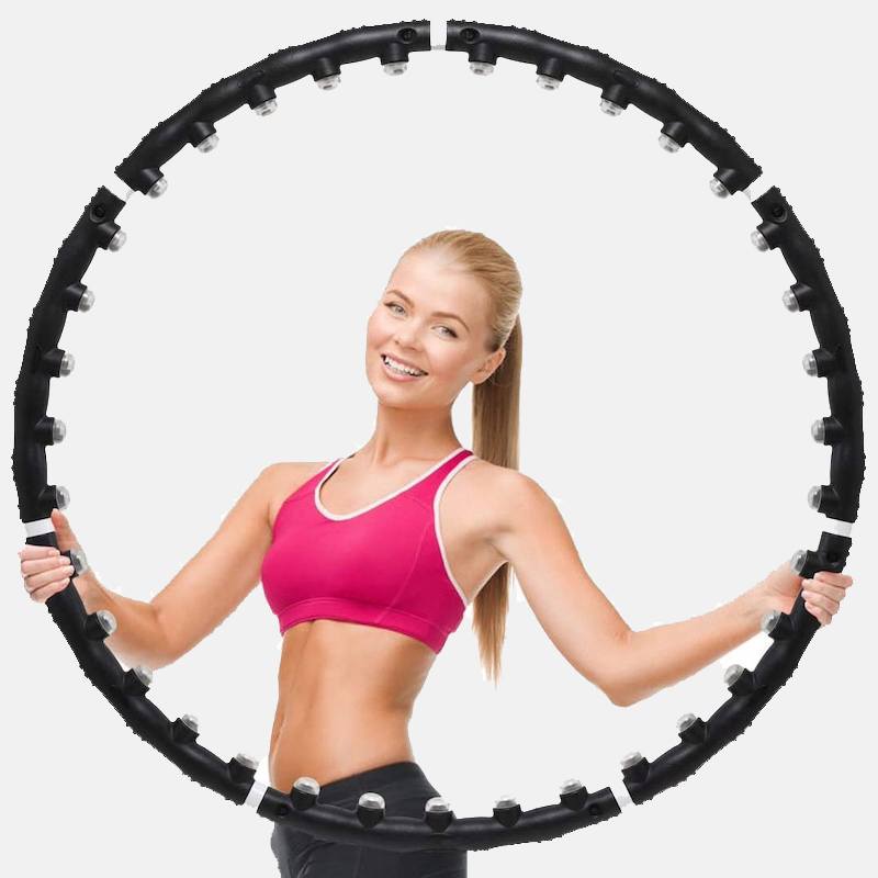 Массажный обруч для талии с магнитами Hula Hoop