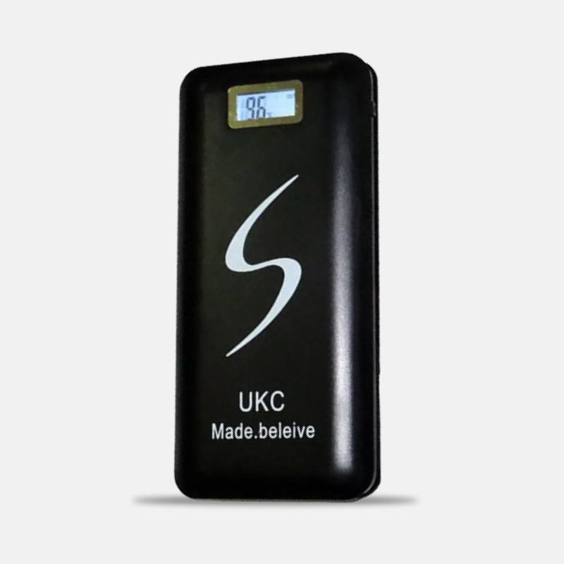 Внешний аккумулятор повербанк UKC LCD 30000 LED фонарь и 2 USB